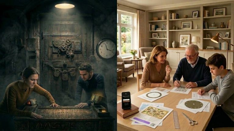 Real Escape Room vs Printable Escape Room